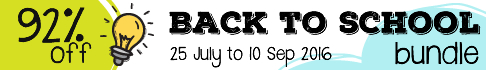 Back to school bundle banner