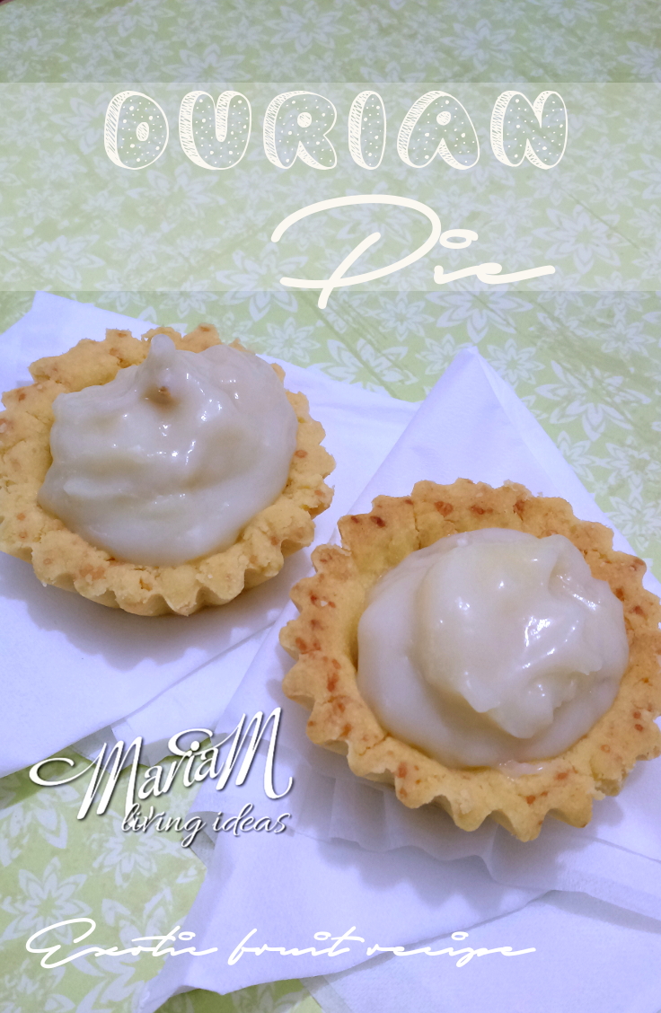 Pie durian, exotic fruit pie recipe