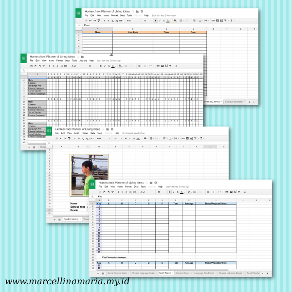 FREE homeschooling portfolios and planner from Living Ideas